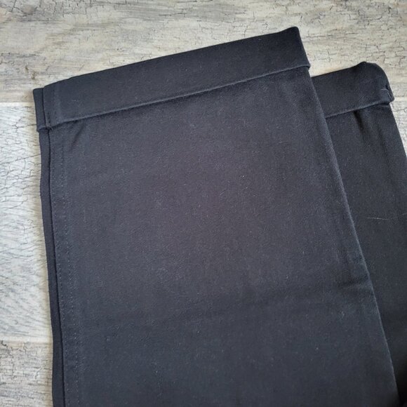 GAP Black Pants Women's 6 Classic Twill Casual Rolled Ankle NWT - Picture 3 of 9